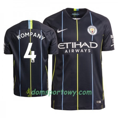 Koszulka Manchester City Kompany 4 Wyjazdowe Koszulki Piłkarskie 2018-2019 Krótki Rękaw